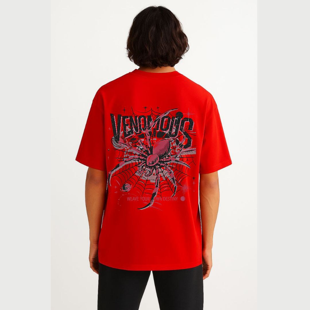 Down Shoulder Venomous T-shirt