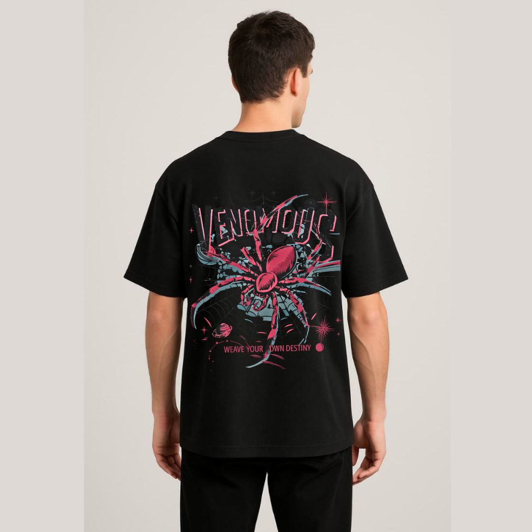 Down Shoulder Venomous T-shirt