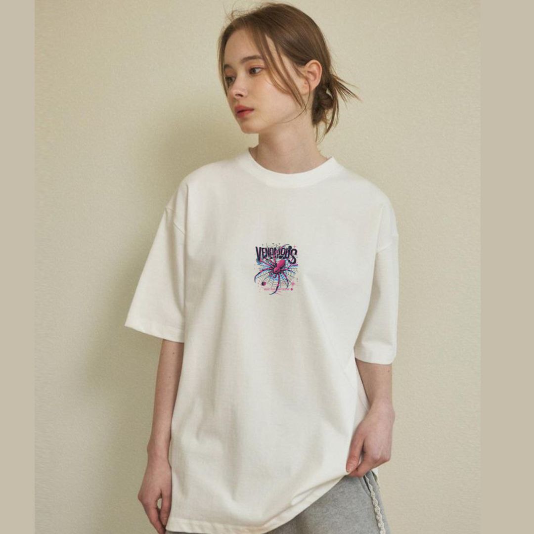 Down Shoulder Venomous T-shirt