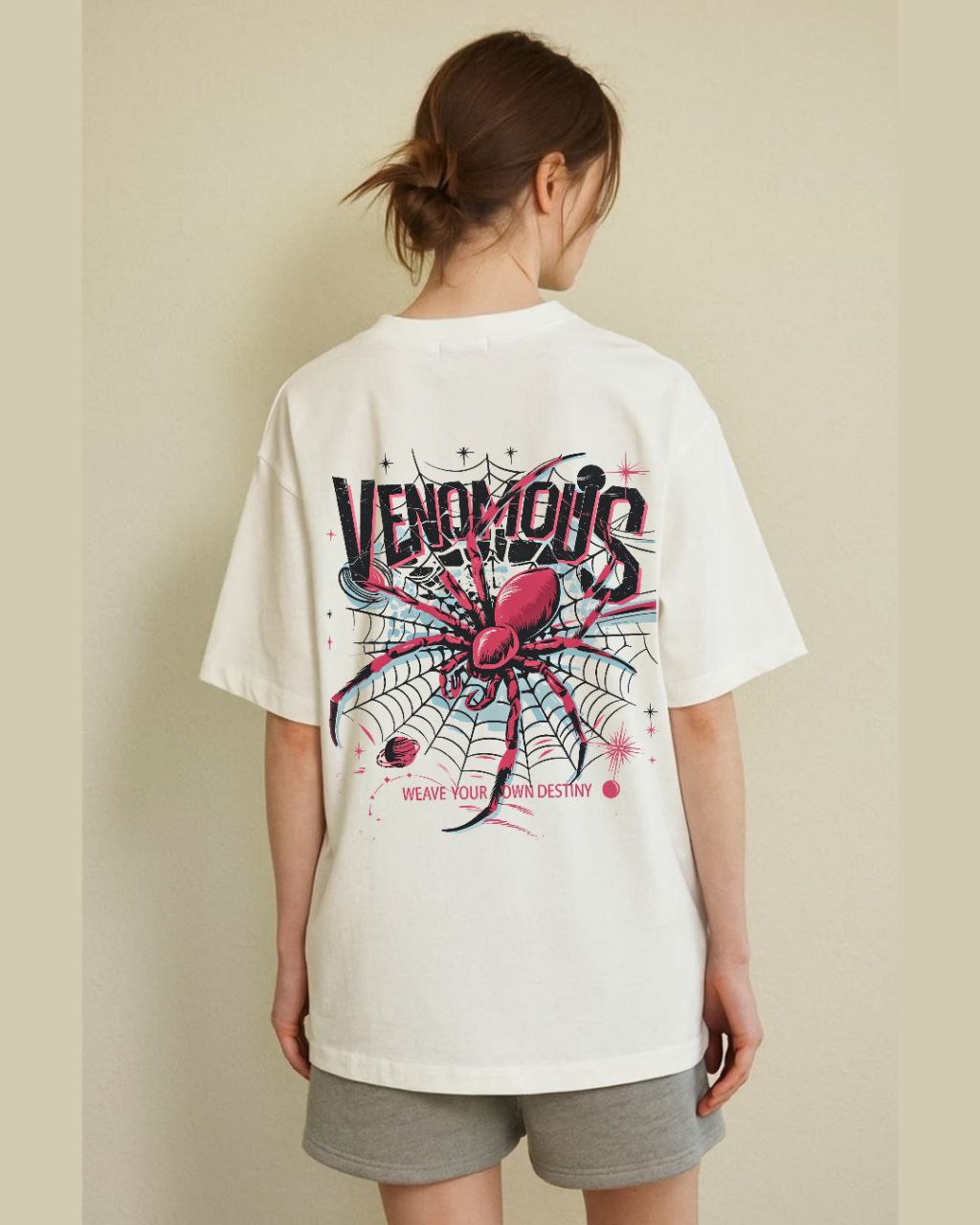 Down Shoulder Venomous T-shirt