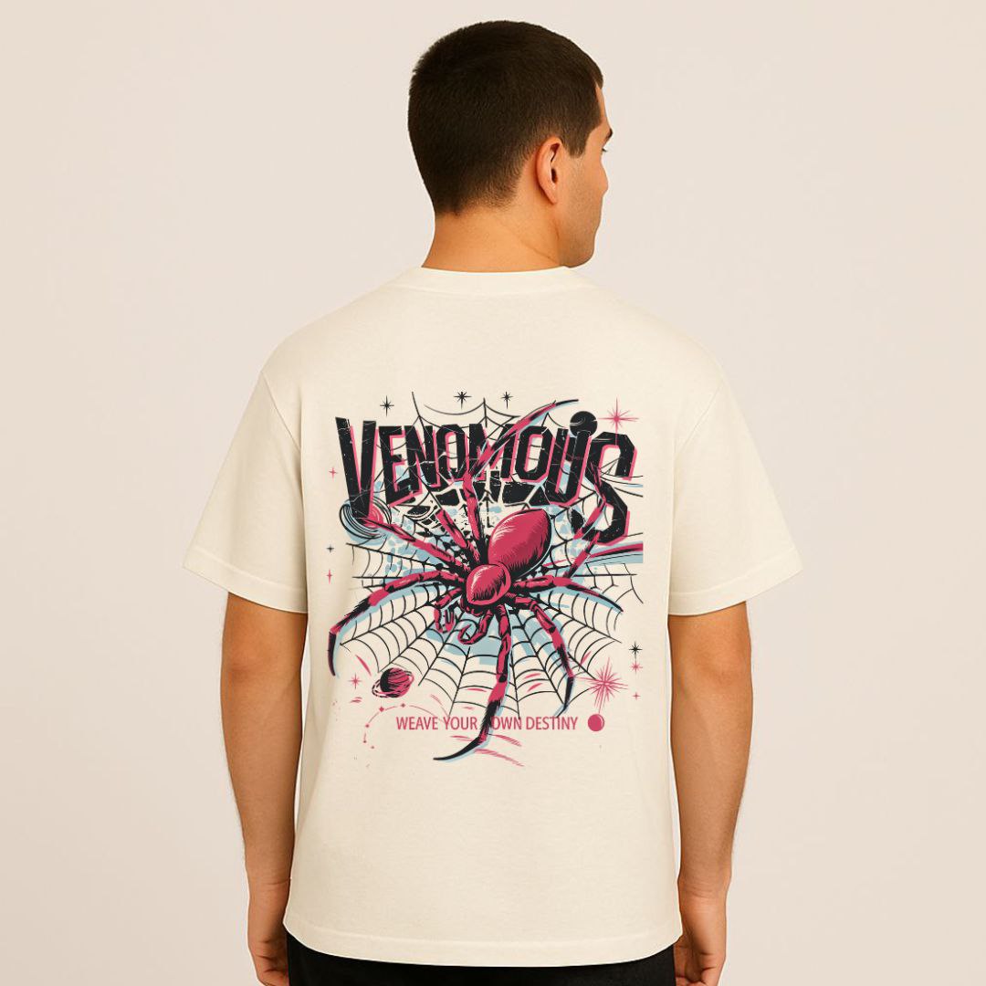 Down Shoulder Venomous T-shirt